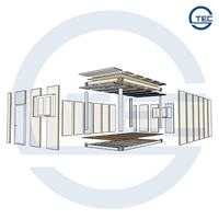 Casa Contenedor Modular Prefabricada de Acero de Ensamblaje Rápido, Paquete Plano de 20 Pies, Ventana con Barra de Seguridad, 5 Años de Garantía, Alojamiento