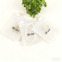 Sacs mini-zippés transparents imprimés en gravure avec logo personnalisé, emballage plastique givré à fermeture éclair pour colliers et boucles d'oreilles – Vente chaude