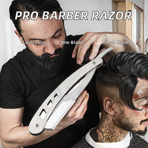 Maquinilla de Afeitar Profesional de Acero Inoxidable Superafilada de un Solo Lado para Afeitar el Bikini Masculino - Product Image 2