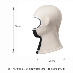 Jiemeirui - Mascarilla Facial de Invierno para Ciclismo, Talla Única, Blanca, Cortavientos, Forrada de Forro Polar Cálido, para Esquí al Aire Libre - Product Image 2