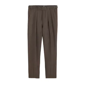 Custom Formal High-End Comfortable Top Desgin Slim Men's Chino Linen Gurkha Pants