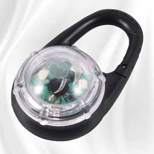 Accessoires pour chiens, nouveau design, pendentif de sécurité pour chien lumineux rond en plastique imperméable, LED extérieur, LED RGB, ressort - Product Image 6