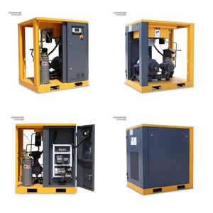 เครื่องอัดอากาศแบบสกรูไร้เสียง Airking 4kw 5.5 แรงม้า แบบขับเคลื่อนด้วยสายพาน 7.5kw 10 แรงม้า - Product Image 2