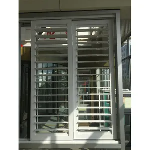 Rideau de fenêtre coulissante et porte de terrasse, glaçage insonorisé, en aluminium, grande fenêtre en verre