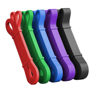 Lot de 8 bandes de résistance TPE pour exercices, vente en gros, directement de l'usine, pack personnalisé OEM, pour Pilates et entraînement à domicile - Product Image 1