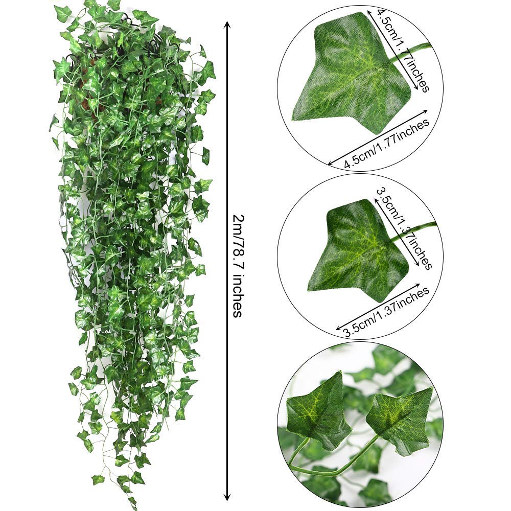 พวงดอกไม้ใบไม้ปลอม,ต้นไม้เลื้อยเทียมแบบแขวนตกแต่งบ้าน