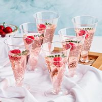 Vente directe : Gobelet jetable en plastique épais, haut, pour pudding, mousse, crème glacée, crème dessert, pour mariages et fêtes