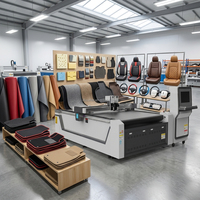 Machine de découpe CNC à couteau oscillant pour la découpe de matériaux composites tels que le cuir automobile, le mousse, le TPE, le caoutchouc et le tapis