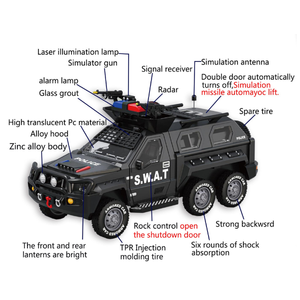 Modèle de char <span class=keywords><strong>Panzer</strong></span> de type Tiger en alliage et plastique, simulation 1:24, avec portes ouvrantes, son et lumière, télécommandé, militaire, tout-terrain, grand jouet - Product Image 6