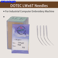 Aiguille courbe Dotec LWX6T (LWX2T, 29BL, SY7395), 20 pièces, pour machines à coudre portatives à point de CM-101 75T, CM-364