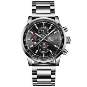 Reloj de Pulsera Deportivo de Acero y Cuarzo de Lujo para Hombre BEBYAR 5102, Reloj de Moda con Fecha y Esfera con Manecillas, Reloj de Negocios para Hombre - Product Image 2