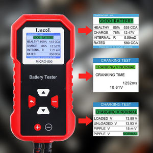Lancol Digital 12V Lithium Blei Säure Kfz-Batterie <span class=keywords><strong>tester</strong></span> 12V und 24V Kfz-Ladungs starter System prüfung - Product Image 2