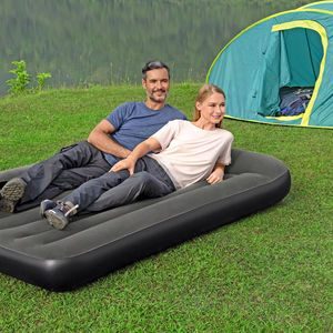 <span class=keywords><strong>BESTWAY</strong></span> 67681 cama de aire tamaño Queen colchón <span class=keywords><strong>inflable</strong></span> 1,91 m X 1,37 m X 30cm malla doble flocado plegable para uso en dormitorio de Camping - Product Image 1