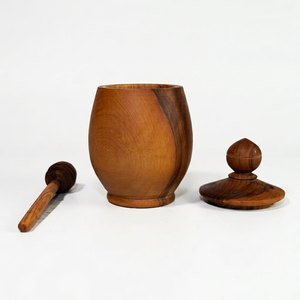 Hs Husnain Crafts - Cuchara de Madera Reutilizable Hecha a Mano para Miel, Estilo Americano, con Logotipo Personalizable, Embalaje que Conserva la Frescura - Product Image 1