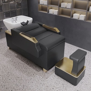Hair Washing Station Massage <b>Bed</b> Hair Salon Furniture Shampoo <b>Bed</b> Washing Shampoo Chair With Bowl - Product Image 4