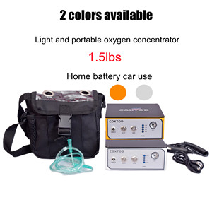 เครื่องผลิตออกซิเจนแบบพกพาพร้อมแบตเตอรี่ 3L/นาที 110V-240V กระเป๋าใส่เครื่องชาร์จในรถยนต์เครื่องออกซิเจนเครื่องฟอกอากาศรับประกัน POC-01B - Product Image 1