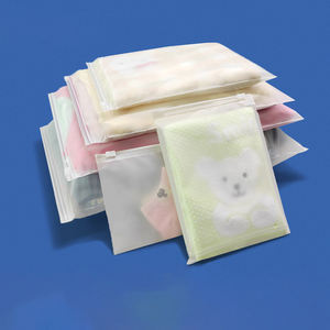 Bolsa grande transparente con cierre y cremallera, plástico transparente esmerilado, Mylar, embalaje de ropa, ropa interior, zapatos, calcetines, estructura de Material de piel CPE - Product Image 1