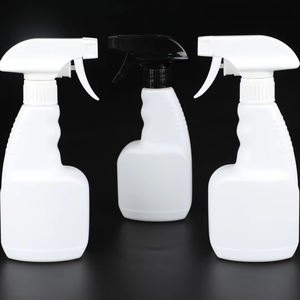 HDPE Cuadrado vacío 500ml Botella de rociador de gatillo de plástico Botellas de spray de niebla vacías Limpiadores líquidos Capacidad de 16 oz Impresión de logotipo - Product Image 6