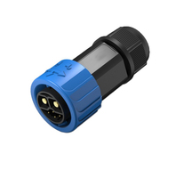 Connecteur de charge M23 à verrouillage automatique, longueur de câble personnalisée, 2+4 broches, 2+1+5 broches, 30-50A, droit ou à angle droit, pour la charge de batteries de vélos électriques