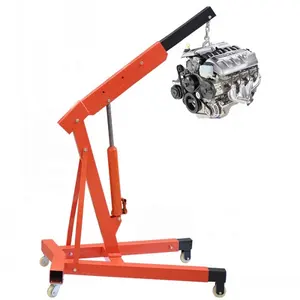 Mini Grúa Hidráulica Móvil Plegable, Grúa Manual para Motor de Coche, Grúa Hidráulica para Camioneta, 2T Desplegada - Product Image 1