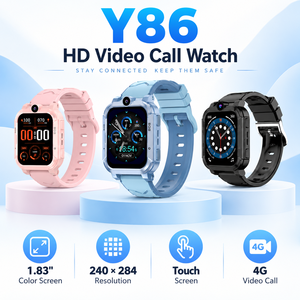 Montre connectée pour enfants Y86 4G, écran carré IPS, Android 2026, mémoire 1+8 Go, positionnement GPS+LBS+WIFI, appel vidéo, IP67, enfants - Product Image 2
