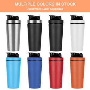 Private Label 17oz 25oz Leak Proof Gym Protein <strong>Shaker</strong> Bottle Metal Sports Water Bottle Stainless Steel Protein Mixer <strong>Shaker</strong> Cup - Product Image 2