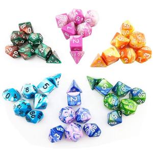 Set di dadi poliedrici in acrilico 5*7 pezzi Dungeons 16mm e draghi dadi con custodia gratuita per giochi <span class=keywords><strong>D</strong></span> & <span class=keywords><strong>D</strong></span> Pole - Product Image 6