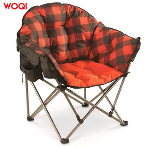 Silla Plegable para Exteriores Woqi, Silla Reclinable de Aluminio y Acero para Jardín y Camping, Color Escarlata, 71x89x99cm - Product Image 3