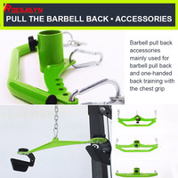 Barre de traction dorsale réglable pour entraînement en position haute et basse, accessoire de fitness pour la maison, avec poignée magnétique