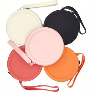 High Quality Custom Logo Candy Pattern Silicone Coin Purse With <b>Wrist</b> <b>Strap</b> and Zipper Waterproof & Eco-Friendly Cosmetic Bag - Product Image 1
