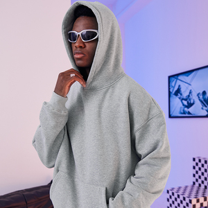 Sweat à capuche surdimensionné vierge de haute qualité avec impression personnalisée du logo Streetwear Clothing Essentials Hoodie pour hommes - Product Image 1