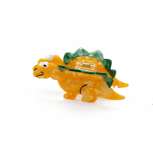 CANYUAN Creative Design Mignon Dessin Animé Animal Cheveux Griffes Haute Qualité Jaune Couture <span class=keywords><strong>Dinosaure</strong></span> Cheveux Griffes Personnalisation - Product Image 1