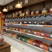 ECOBOX Gewürzbehälter für lose Lebensmittel, Pistazien, Getreide, Nüsse, Bohnen, Zucker, Süßigkeiten, Plastik-Lebensmittelbehälter, Gummibärchen, Pick-and-Mix-Bonbonbehälter für Geschäfte