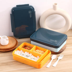 Bencircle N10 1100ml Cute Heatable Plastic <b>Lunch</b> <b>Box</b> Bento Style Food Storage Container for Kids & <b>Adults</b> - Product Image 2
