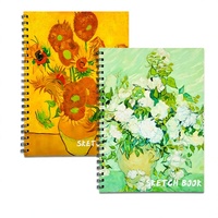 Carnet de croquis A4 à spirale pour étudiants, idéal pour le dessin rapide, la peinture, la gouache et les crayons – Beige
