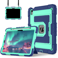 Étui robuste en silicone pour iPad Air 11 M2 M3 2024 2025 avec support pliable, porte-stylo magnétique, bandoulière OEM ODM