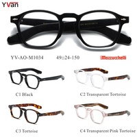 Lunettes rétro de luxe design avec logo personnalisé et monture épaisse en acétate échantillon de monture de lunettes Optica à motif solide