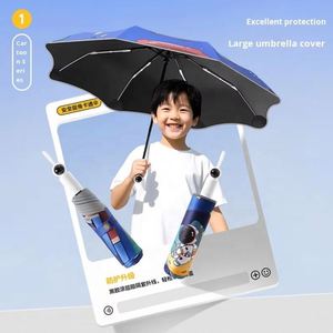 Paraguas Infantil para Niños, Totalmente Automático, Antideslizante en las Esquinas, Nailon 190T, 90 cm de Diámetro Abierto, Diseño de Dibujos Animados, Personalizable - Product Image 2