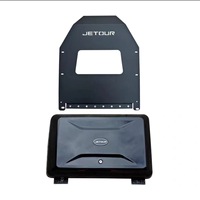 Boîte de rangement latérale de luxe en alliage d'aluminium étanche pour porte-bagages de toit Jetour Traveler T2, coffre à outils tout-terrain