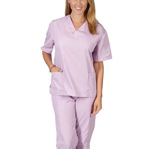 Sike 9-रंग मेडिकल स्क्रब सूट उच्च गुणवत्ता वाले लोचदार कॉलर नर्स संगठन जॉगिंग वर्कवियर मुद्रित ओम अस्पताल गाउन स्पैन्डेक्स - Product Image 4