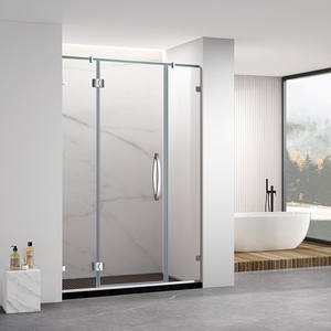 <span class=keywords><strong>Mampara</strong></span> de <span class=keywords><strong>Ducha</strong></span> Moderna Minimalista de Alta Calidad con Puerta <span class=keywords><strong>Corredera</strong></span> de Vidrio Templado Transparente sin Marco - Product Image 1