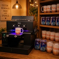 Impresora UV Plana A3, Máquina de Polvo Brillante y Barniz UV, Impresión con Polvo UV con Efecto de Barniz Brillante RB-3250