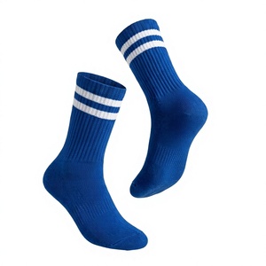 Chaussettes de sport montantes pour femme de haute qualité, orange, à imprimé numérique uni, en Spandex/Polyester et coton, respirantes, avec revers antidérapant - Product Image 1