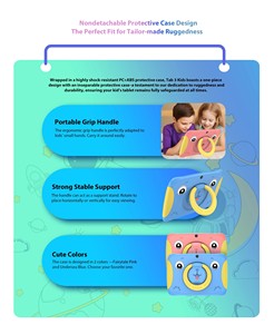 Scheda Blackview <span class=keywords><strong>3</strong></span> bambini Tablet Android 13 7 "Display Tablet Quad Core 2GB + 32GB batteria 3280mAh 1024*600 - Product Image 5