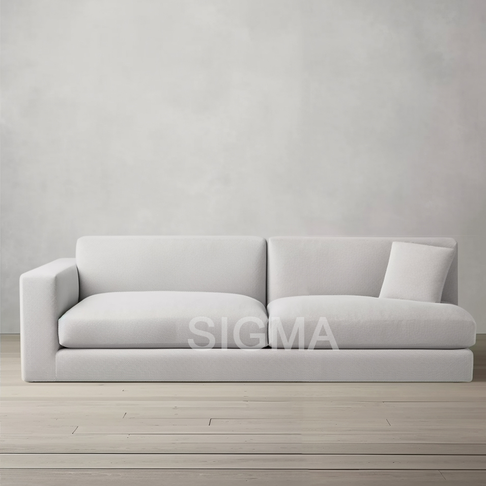 Modern Style Design Sense Simple Fabric Soft Modern Wooden Sofa Living Room Furniture Home Furniture