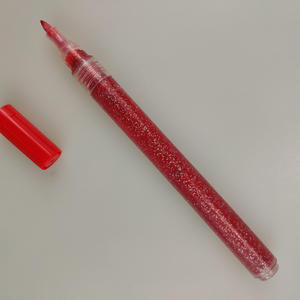 Marqueur de peinture couleur pailletée en plastique, stylo marqueur acrylique - Product Image 2