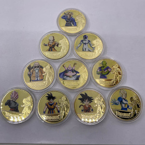 Stock prêt japonais <span class=keywords><strong>Dragon</strong></span> Ball fausses pièces en métal pour <span class=keywords><strong>les</strong></span> Fans Collection - Product Image 1