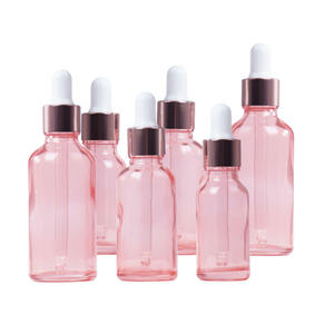 ขวดหยดแก้วสีชมพูสำหรับเครื่องสำอางแบบขายส่ง ขนาด 5 มล. 10 มล. 15 มล. 20 มล. 30 มล. 50 มล. 100 มล. แบบกำหนดเองได้ - Product Image 5