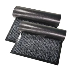 Pvc Door Mat Customizable Polyester Needle Punched Double Rib Carpet Outside Outdoor Front Door Mat