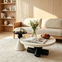 Geometrischer Metall-Couchtisch Design Künstlerisch Kreativ für Kleine Wohnzimmer Heimgebrauch Luxuriös Hochwertiges Gefühl Italienisch Minimalistisch
